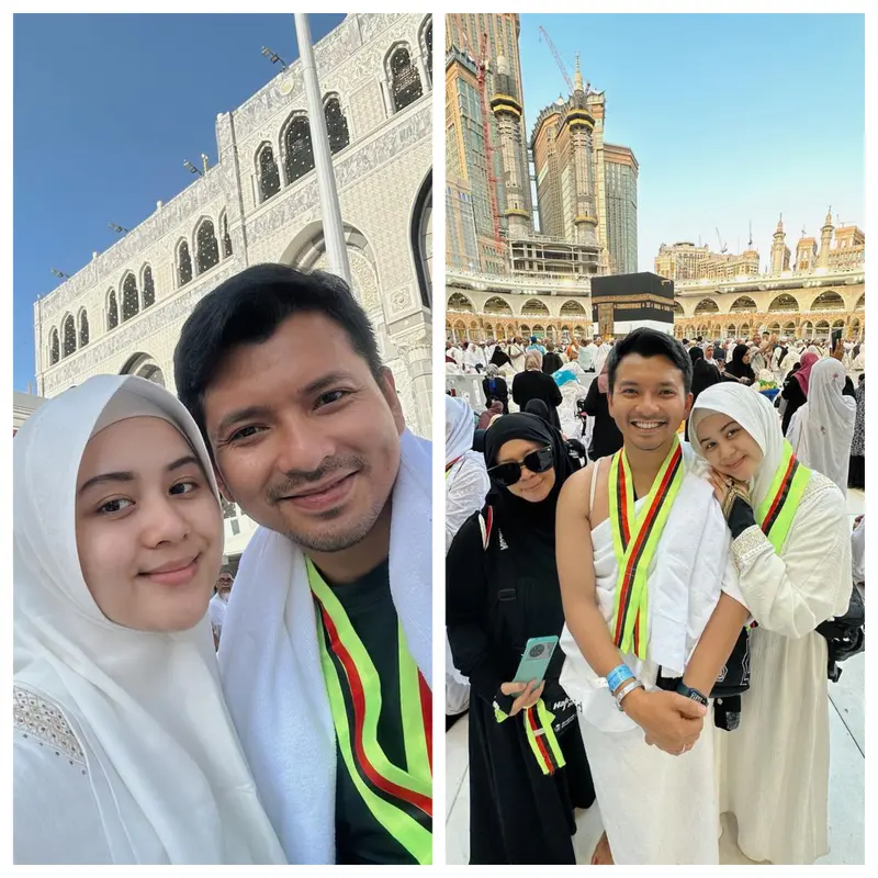 Potret Reza Surya dan Alifhia Fitri Tunaikan Ibadah Haji, Banjir Doa dari Netizen