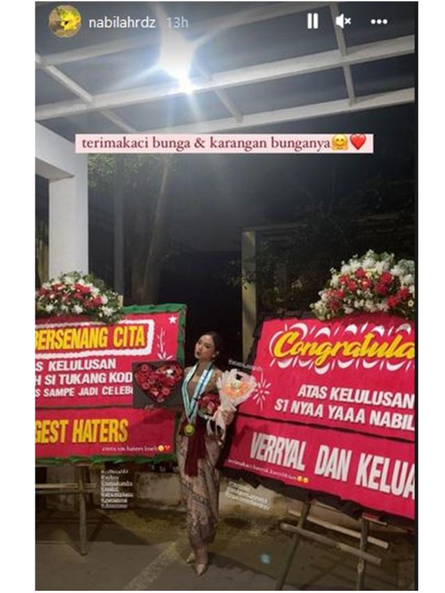 6 Potret Wisuda Nabilah Rahman Adik Leon Dozan, Dihadiri Willy Dozan dan Betharia Sonata