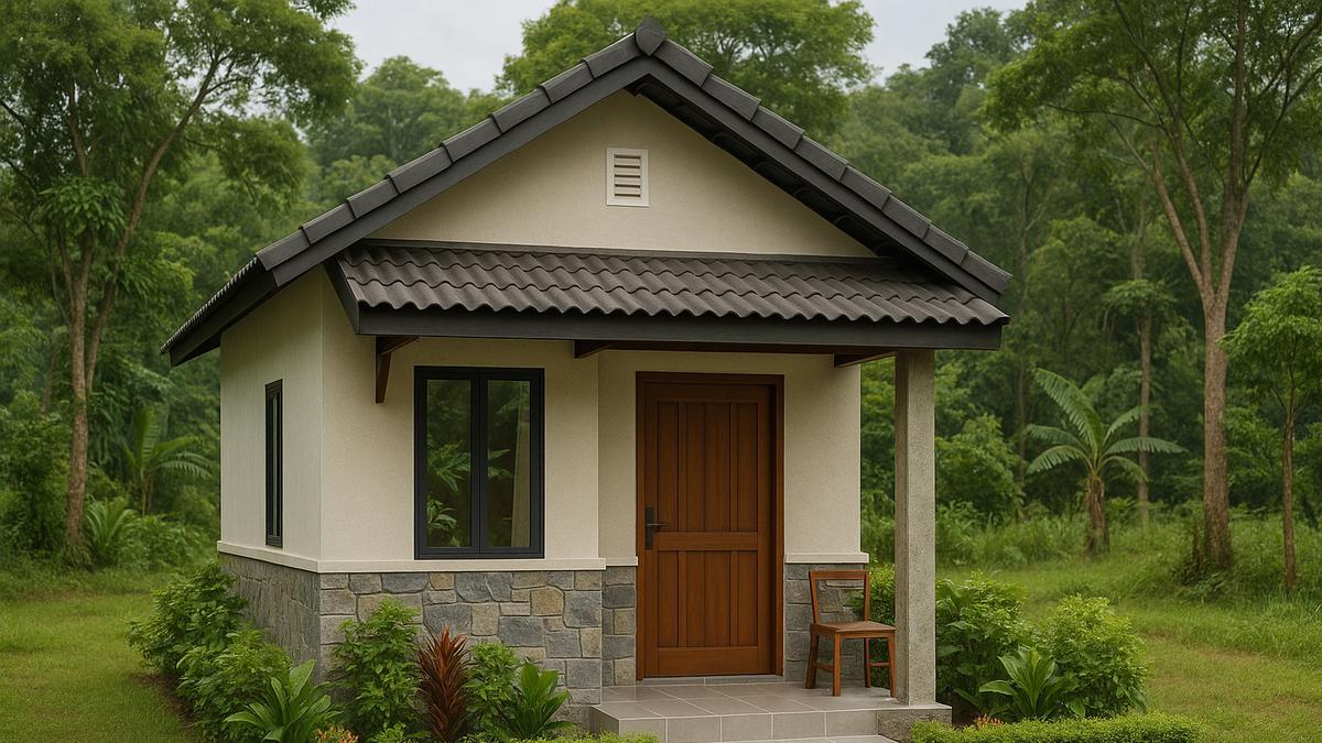 8 Gambar Rumah Minimalis 5x7 Meter di Desa dengan Taman, Kecil tapi Adem
