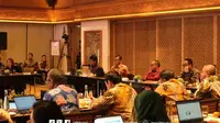 Plt. Kepala BKN Haryomo Dwi Putranto dalam Rapat Koordinasi Paguyuban antara BKN bersama KemenPANRB, LAN, KASN, dan ANRI yang berlangsung November 2023 lalu di Denpasar, Bali.
