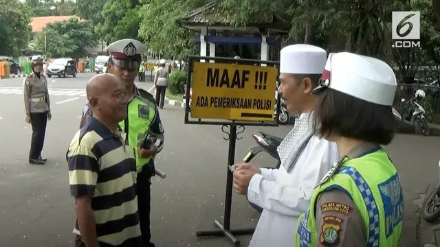 Sanksi Unik Pelanggar Razia Simpatik