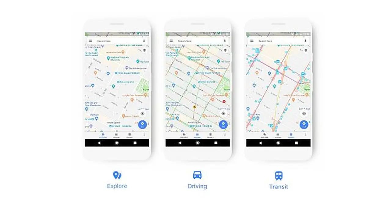 Tampilan baru Google Maps