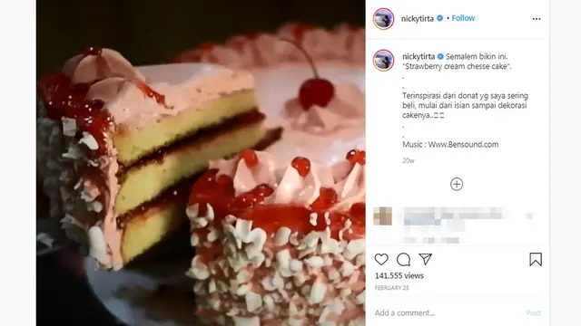 Strawberry Cream Chesse Cake