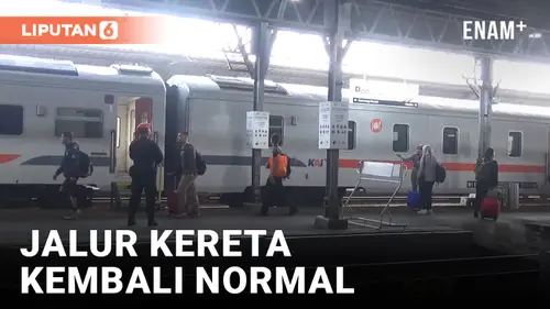 VIDEO: Usai Tabrakan dengan Truk, Jalur KA Brantas Jakarta-Blitar Sudah Kembali Normal