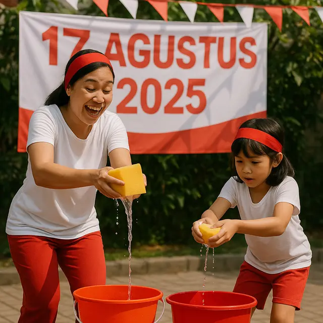 Ide Lomba 17 Agustus 2025 untuk Ibu dan Anak (Foto: ChatGPT)