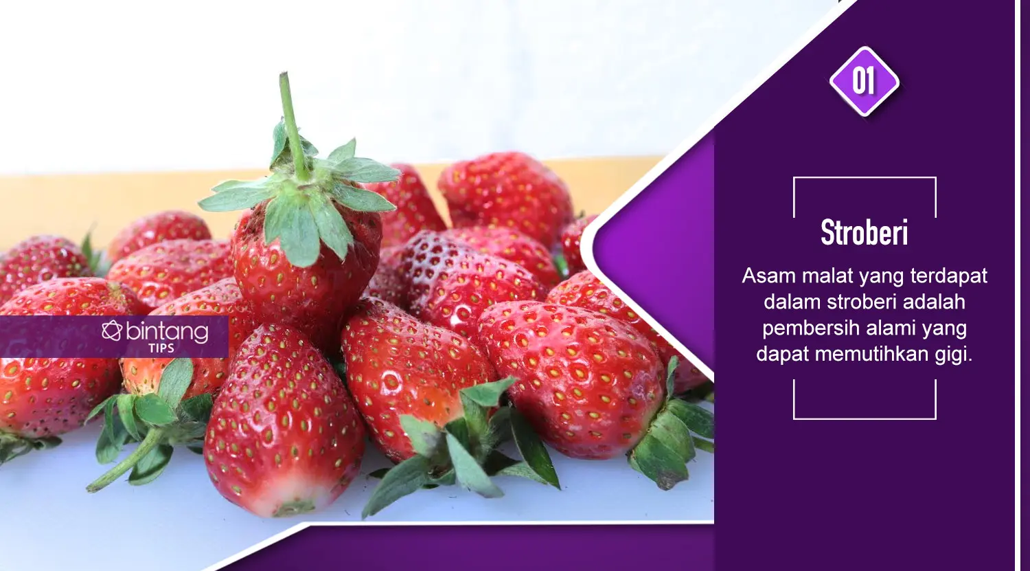 Makanan yang Bisa Bikin Gigi Putih Alami. (Foto: Deki Prayoga, Digital Imaging: M. Iqbal Nurfajri/Bintang.com)