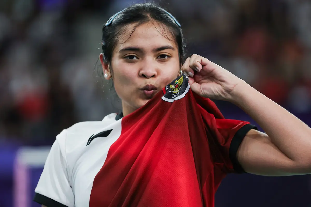 Foto: Lolos Dramatis ke Perempatfinal, Gregoria Mariska Tunjung Jadi Harapan Terakhir Indonesia di Cabor Bulu Tangkis Olimpiade Paris 2024