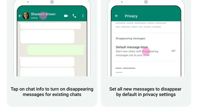 Cara mengaktifkan fitur Disappearing Messages