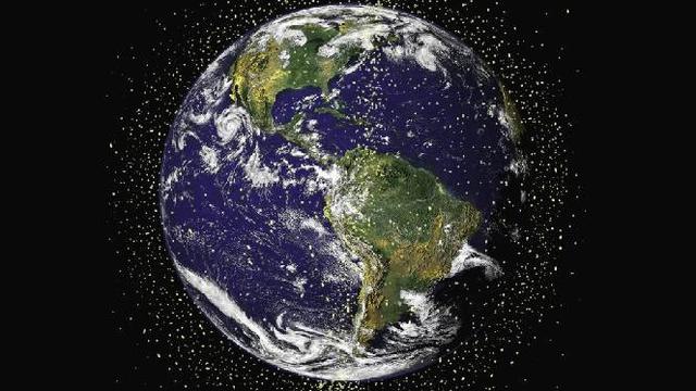 Ilustrasi Sampah Antariksa