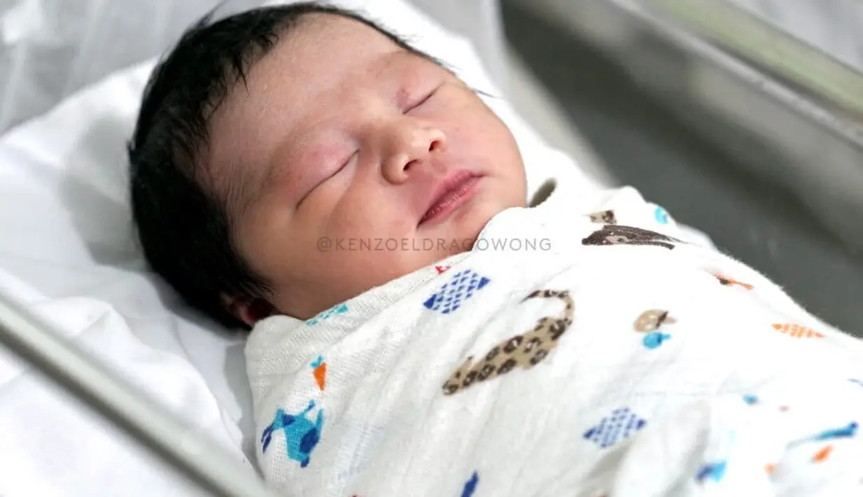 Anak kedua Baim Wong (Instagram/kenzoeldragowong)