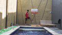 Selain beribadah, Bayu Gatra juga kerap menambah porsi latihan untuk meningkatkan kemampuannya. (Bola.com/Vitalis Yogi Trisna)