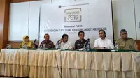 Konsultasi publik Kementerian Agraria dan Tata Ruang terkait penataan wilayah Jabotabekpunjur di Hotel Sahid, Jakarta, Senin (16/4/2018). (Wilfridus/Merdeka.com)