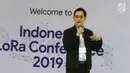 Marketing Manager DTDS Andy Wong saat menjadi pembicara dalam Indonesia Long Range Conference (IDLoRaCon) 2019 di Function Hall Emtek City, Jakarta, Rabu (14/8/2019). IDLoRaCon 2019  merupakan konferensi tahunan untuk mendukung ekosistem LoRa. (Liputan6.com/Herman Zakharia)
