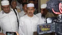 Ketua PA 212 Slamet Ma'arif saat menjalani pemeriksaan di Polresta Solo beberapa waktu lalu.(Liputan6.com/Fajar Abrori)