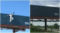 Ssebuah patung setinggi 4 meter berbentuk pemain bisbol dicuri seseorang dari papan iklan (billboard) pinggir jalan. Untung ditemukan lagi.