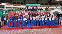 Tim SO Indonesia meraih medali perak di ajang Special Olympic International Football Championship (SOIFC) 2019 di India. (Istimewa/Huyogo Simbolon)