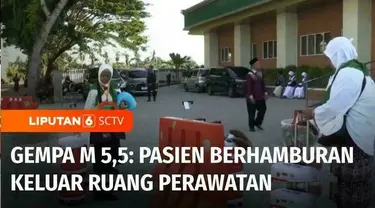Gempa bermagnitudo 5,5 mengguncang Kabupaten Lombok Utara, Nusa Tenggara Barat, pada Selasa petang. Gempa ini membuat warga di Kota Mataram panik. Pasien di Rumah Sakit Tripat berhamburan keluar dari ruang perawatan.