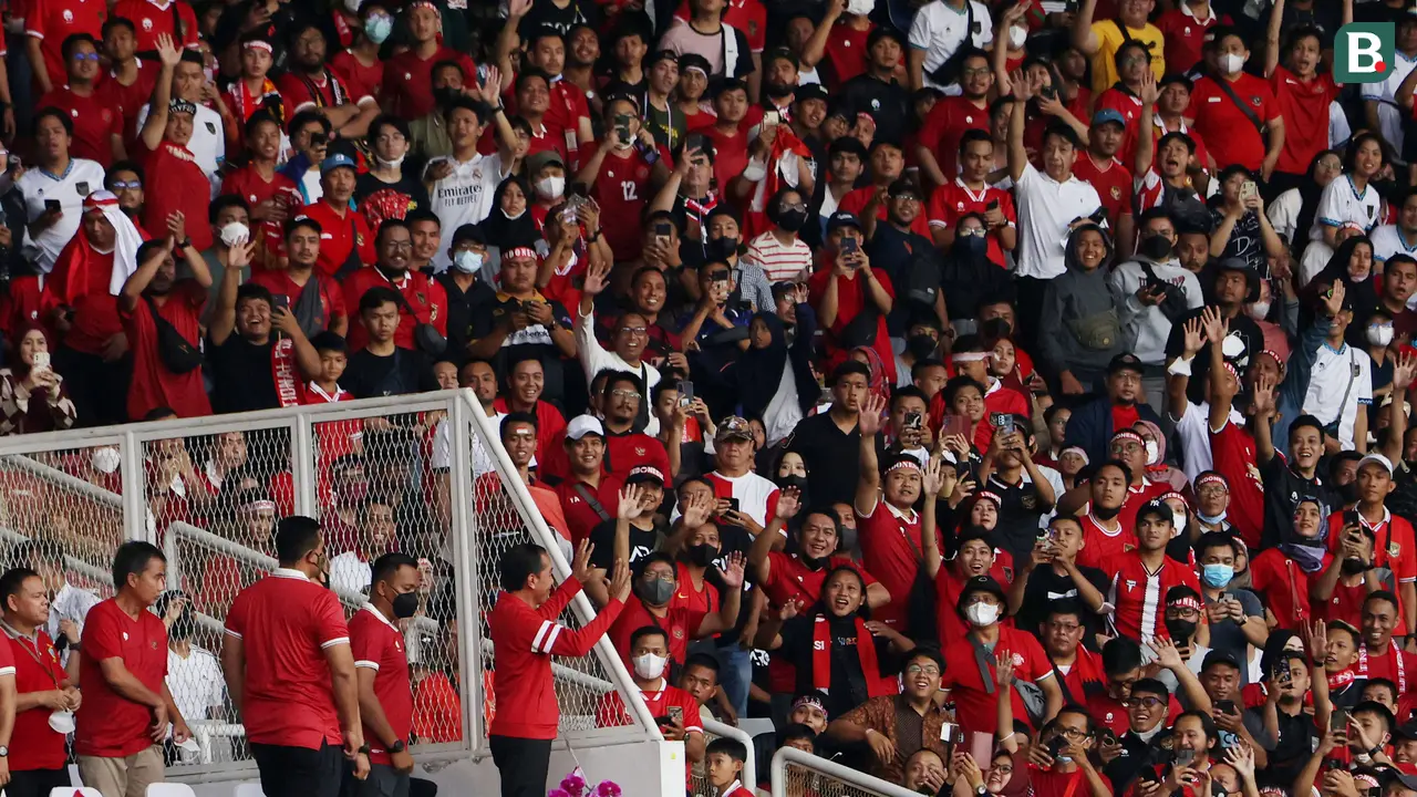 Foto: Antusiasme Presiden Joko Widodo saat Nonton Langsung Timnas Indonesia di Piala AFF 2022
