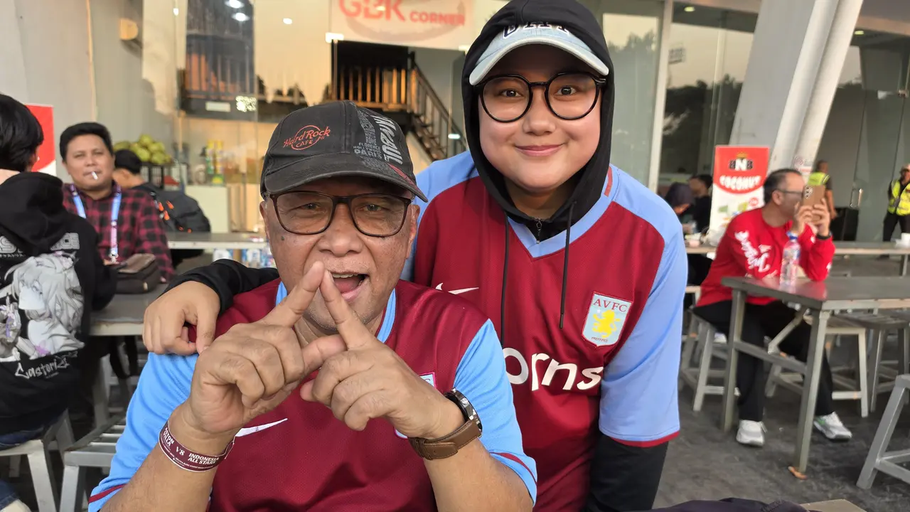 Penggemar Aston Villa sudah hadir di GBK