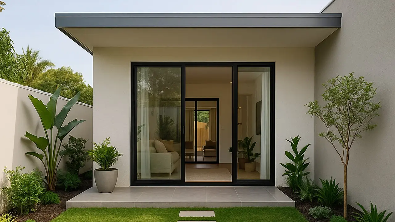 Rumah Minimalis 6x10 dengan Taman Kecil di Halaman Belakang/Gambar Via ChatGPT