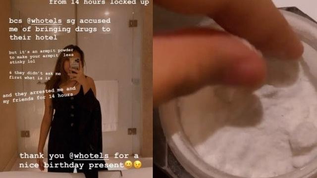 ditahan polisi karena bedak ketiak