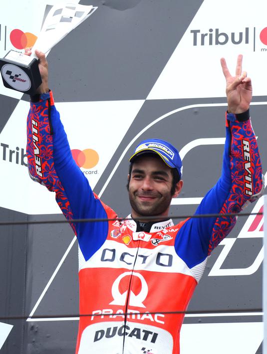 7. Danilo Petrucci (Pramac Racing) - 95 Poin. (AFP/Marco Bertorello)