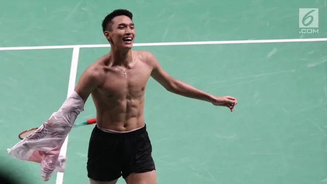 Jonatan Christie Raih Emas Asian Games