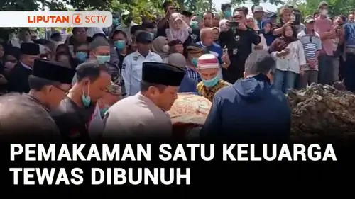 VIDEO: Isak Tangis Iringi Pemakaman Satu Keluarga Korban Pembunuhan di Indramayu