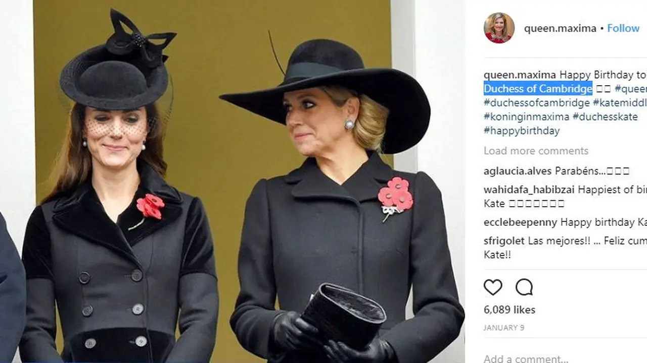Kate Middleton dan Ratu Maxima