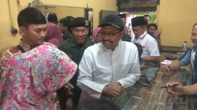 Calon Gubernur Jawa Timur nomor urut 2, Saifullah Yusuf atau Gus Ipul. (Liputan6.com/Dian Kurniawan)