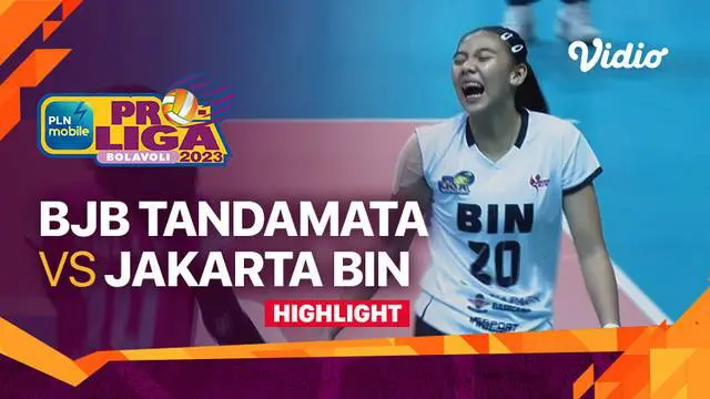 Berita video highlights laga Final Four PLN Mobile Proliga 2023 kategori putri antara Bandung BJB Tandamata melawan Jakarta BIN yang digelar pada Sabtu (4/3/2023) malam hari WIB.