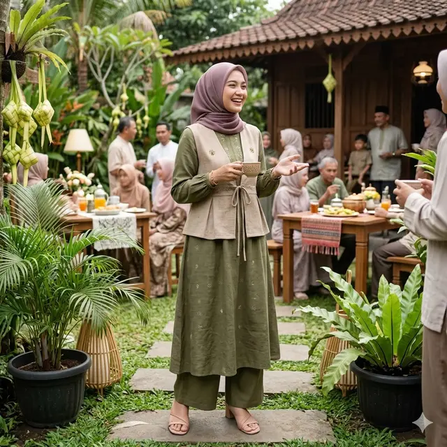 Model Dress Casual untuk Silaturahmi Santai Saat Lebaran