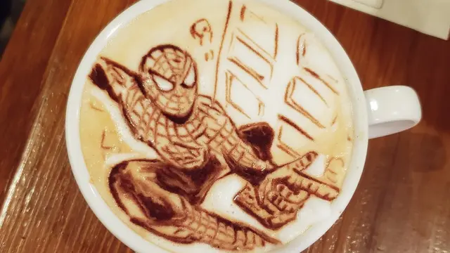 Latte Art Ini Memiliki Bentuk yang Bikin Gemas, Sayang Untuk Diminum. (Sumber: Twitter/george_10g)