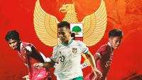 Timnas Indonesia U-17 - Arkhan Kaka, Habil Abdillah, Muhammad Kafiatur (Bola.com/Adreanus Titus)