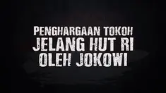 Presiden Joko Widodo memberikan penghargaan kepada tokoh jelang peringatan HUT Kemerdekaan Republik Indonesia ke 75 Tahun di Istana Kepresidenan.