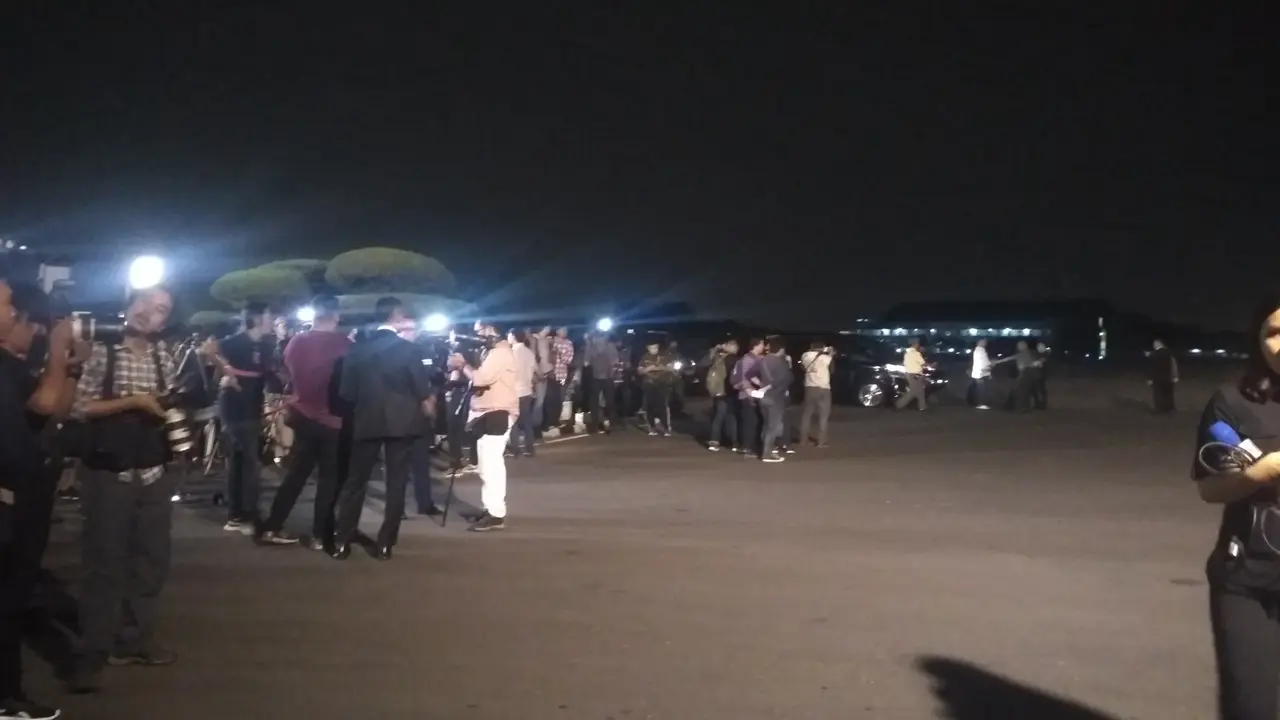 Suasana Lanud Halim Perdanakusuma jelang kepulangan jenazah Ani Yudhoyono