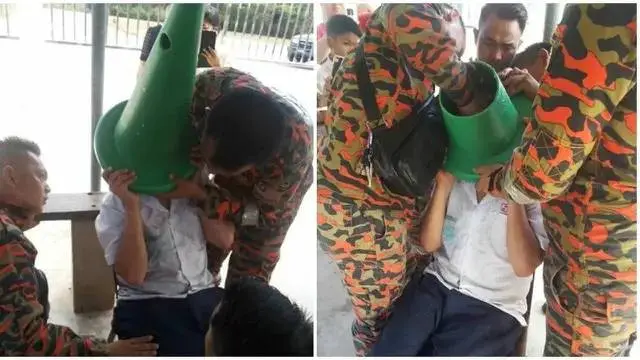 10 Potret Absurd Bocah Tersangkut di Tempat Tak Terduga Ini Kocak