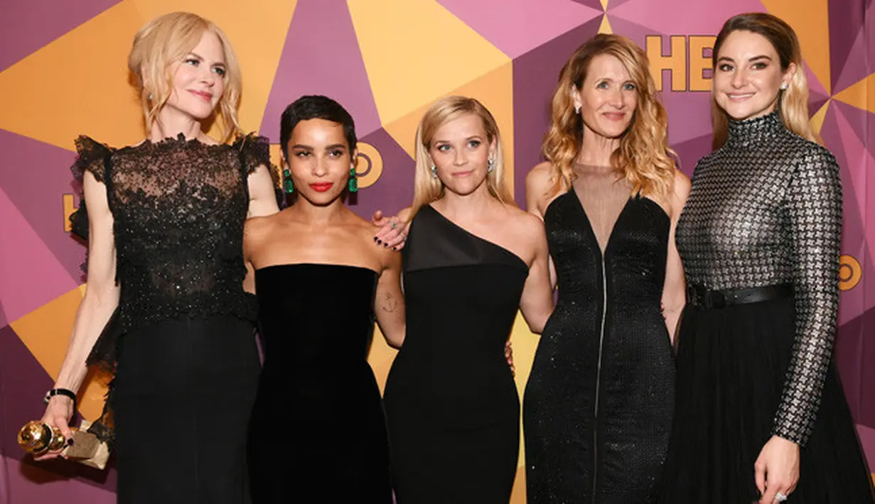 Di ajang bergengsi Golden Globes 2018, ada pemandangan unik yang cukup menarik perhatian. Terkait soal para wanita yang datang dengan memakai gaun hitam, dan ini sederet model gaun hitam di Golden Globes 2018. (Foto: AFP)