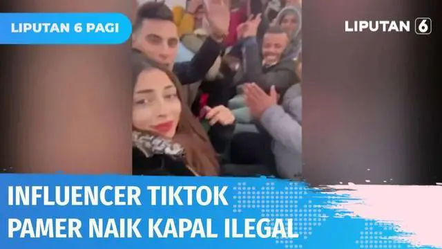 VIDEO: Influencer TikTok Tunisia Dikecam Gegara Pamer Menyeberang dengan Kapal Ilegal