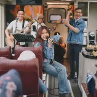 Brisia Jodie baru saja mengunggah beberapa potret momen dirinya bernyanyi di dalam kereta. [Foto: Instagram/brisiajodie96]