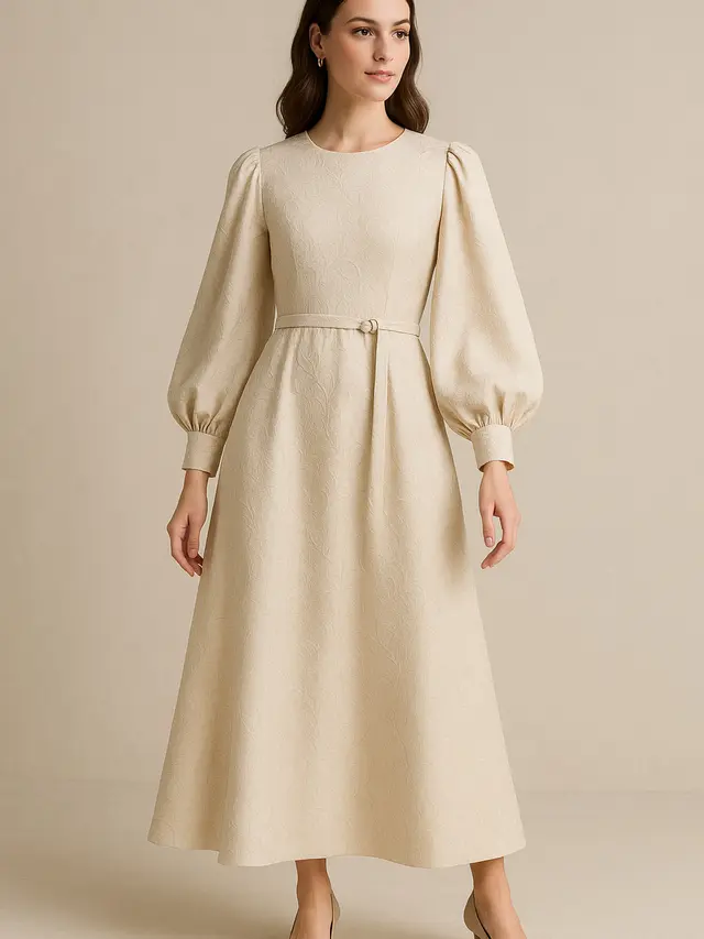Model Long Dress Jacquard Terbaru 2025