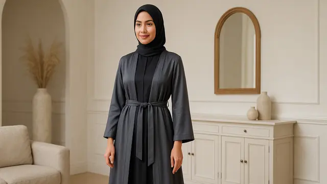 7 Gamis dengan Outer Kimono yang Anggun dan Modern, Cocok untuk Acara Formal hingga Santai