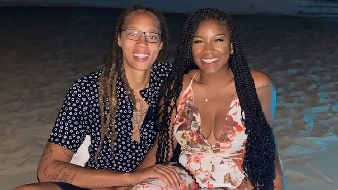 Pebasket Wanita Brittney Griner bersama istrinya