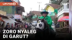 Unik! Caleg Garut Cosplay Jadi Zoro saat Kampanye