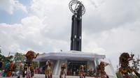Fenomena kulminasi Matahari Kota Pontianak Kalimantan Barat jadi panggung alam, wisatawan mancanegara terpikat pesona tanpa bayangan dan budaya khatulistiwa. (Liputan6.com/Aceng Mukaram)