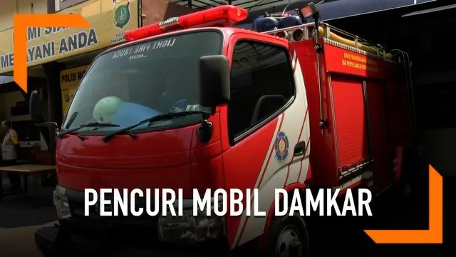 VIDEO: Polisi Tangkap PNS Pencuri Mobil Damkar
