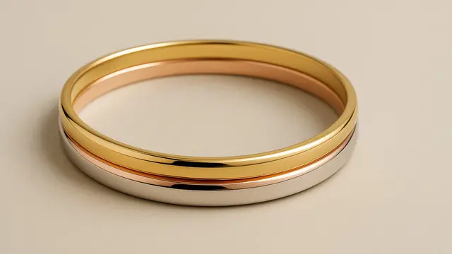 7 Model Gelang Emas Bangle Kecil yang Simple tapi Elegan di 2025, Cocok Dipakai Sehari-hari