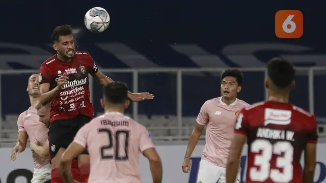 Foto: Yousseff Ezzejjari Gagal Penalti, Laga Pembuka BRI Liga 1 2021 / 2022 antara Bali United vs Persik Kediri masih 0-0 di Babak Pertama