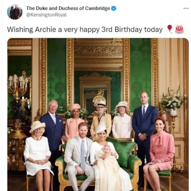 Ratu Elizabeth II Hingga Kate Middleton Ucapkan Selamat Ultah Buat Archie