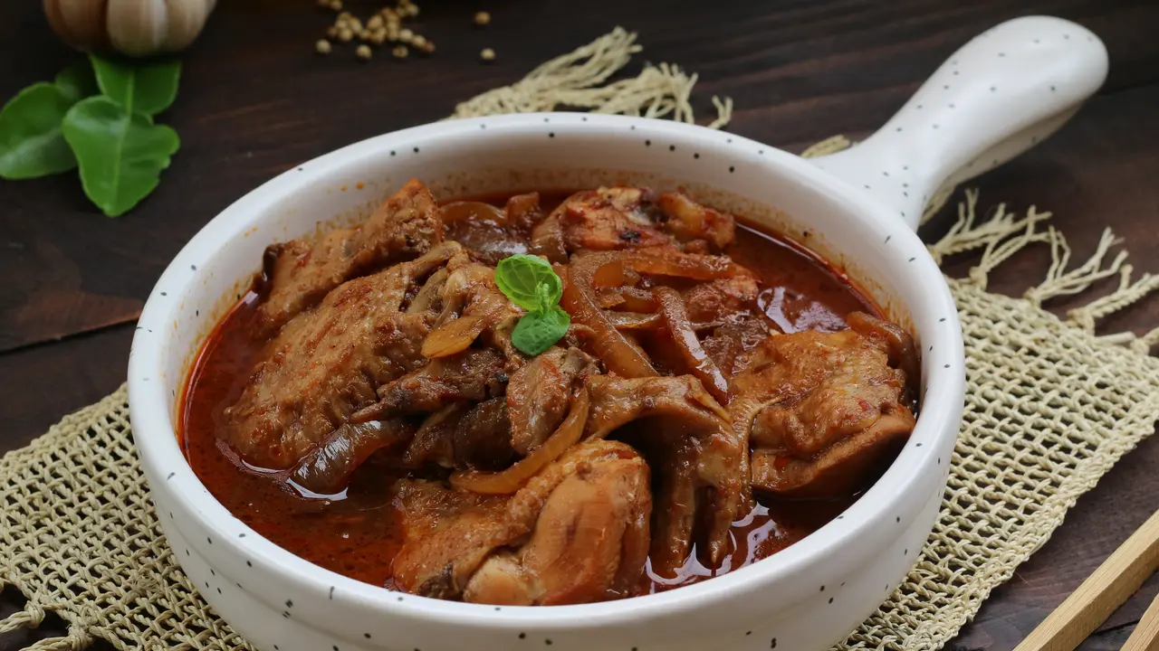 resep koweng ayam masak kandis